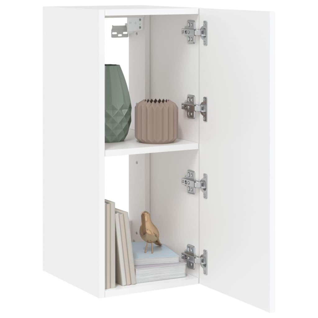 Mobile TV a Parete con Luci LED Bianco 30,5x35x70 cm,Mobili TV,Mobile TV Parete,Mobile TV soggiorno-837232