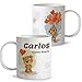 LolaPix Taza Personalizada. Tazas Personalizadas. Tazas Infantiles plástico. Varios diseños. Osito