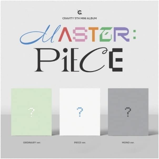 CRAVITY Master  Piece 5th Mini Album POB+Photobook+Lyric card+Photocard+Tracking Sealed Random