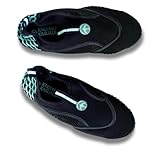 レディース&メンズウォーターシューズ – ハイキング、サーフィン、カヤック用の通気性、速乾メッシュ付き大人用ウォーターシューズ – ハワイ風デザイン – アクアソックス 水泳 ビーチ レイク プール クルーズ 必需品, セージ, 7 Women/5 Men