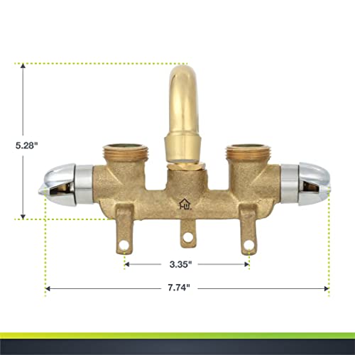 Homewerks 3310-250-RB-B Rough Brass Laundry Faucet