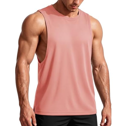 TACVASEN Men's Muscle Tank Tops Dry Fit Workout Sleeveless Gym Shirts | Gym Workout Bodybuilding,Running Athletic Fitness,4-way stretch,Breathable,Quick Dry & Moisture Wicking,Lightweight,Cu