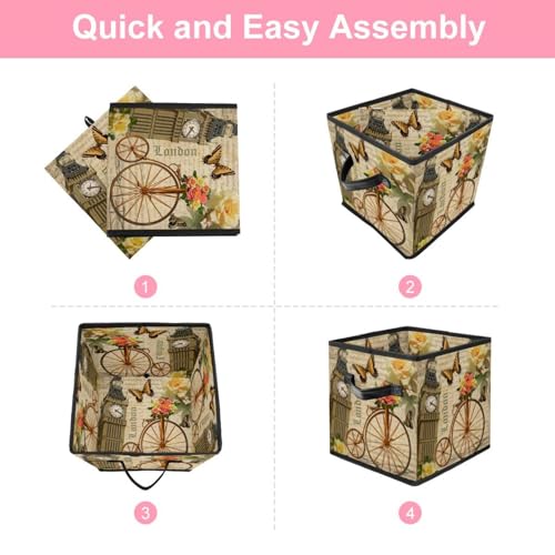 Boîte de rangement pliable cube de rangement organiseur maison - 6