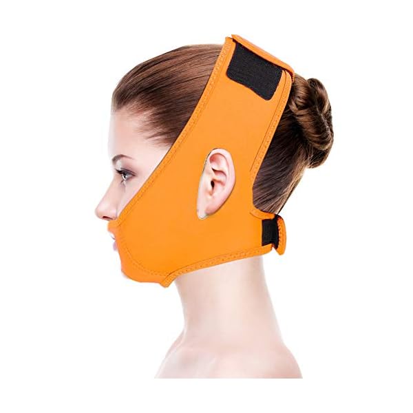 Face-Slimming-Mask-Face-Lifting-Slimming-Belt-Slim-Lift-Tighten-Skin-Bandage-Double-Chin-Slimming-Belt-for-Compact-Facial-SkinOrange Double Chin Reducer, Face Slimming Mask Face Lifting Belt Slim Tighten Skin Bandage Double Chin Slimming Belt for Compact Facial Skin(Orange)