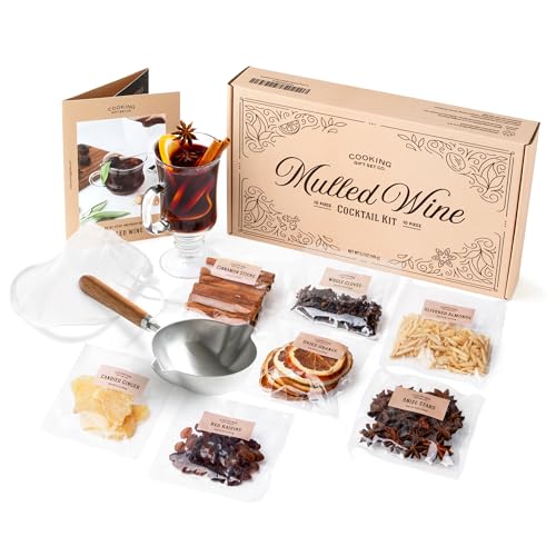 Cooking-Gift-Set-Co-Mulled-Wine-Gift-Set-Unique-Gifts-Wine-Accessories-Food-Beverage-Gifts-Cooking-Gadgets-Holiday-Gifts-Wine-Gifts-for-Women-Christmas-Gift-Ideas-Wine-Making-Kit