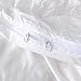 M&Meagle 3 Pieces White Duvet Cover Textured Set with Zipper Closure,100% Washed Microfiber Seersucker Fabric,Luxury Hotel Quality Bedding-Queen Size(1 Duvet Cover 2 Pillowcases)