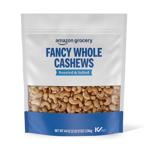 Amazon Brand - Happy Belly Fancy Whole Cashews, 44 Ounce