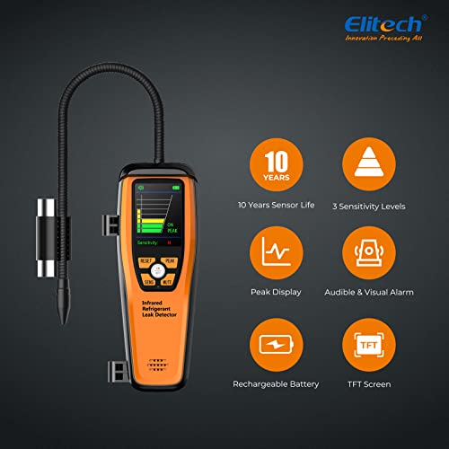 Elitech Hvac Tools Refrigerant Leak Detector, Digital Manifold Gauge, Charging Recovery Scale, Vacuum Pump #TOP1