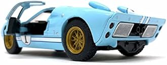 KiNSMART SetOf3 1966 Ford GT40 MKII Heritage Edition 5" 1:32 Scale Die Cast Metal Model Toy Super Race Car Blue Brown Black