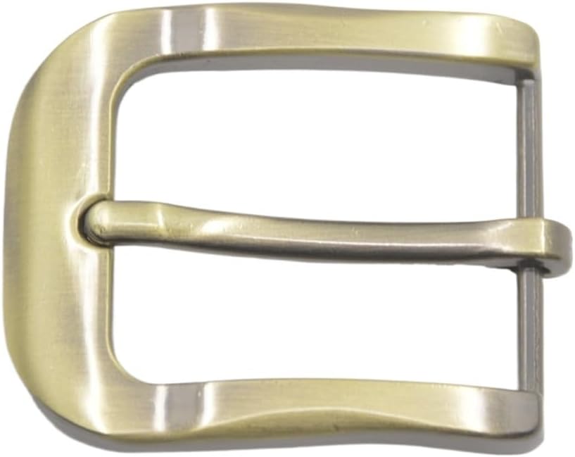 Men's Genuine Leather Belt Zinc Alloy Pin Buckle Vintage Buckles