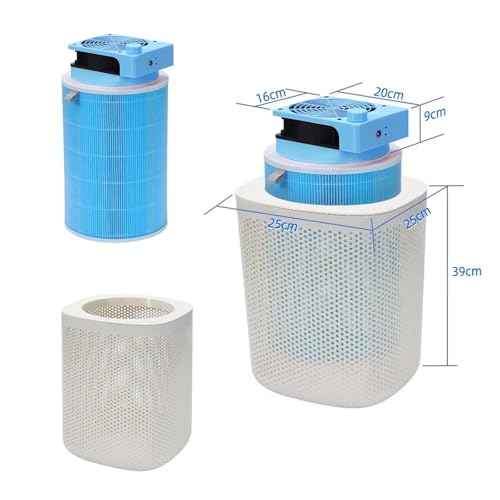 MRKU Aspiratore per Polvere per Fresa per Unghie con Filtro Lavabile, aspirazione silenziosa, 3600 Giri/Minuto, Potente Macchina per Manicure e Pedicure, Controllo Intelligente a 3 velocità, rimovibi