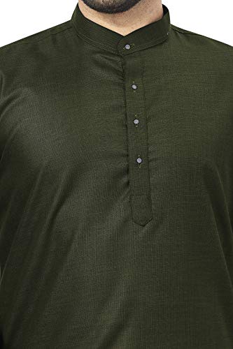 Image of BE ACTIVE Linen Blend Solid Pattern Trendy Comfortable Stylish Full Sleeve Kurta Men's Ethnic Wear