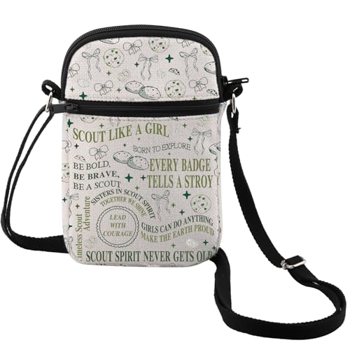 MEIKIUP Scout Troop Cookie Crossbody Bag Scout Cookie Gift Mom Dealer Gift