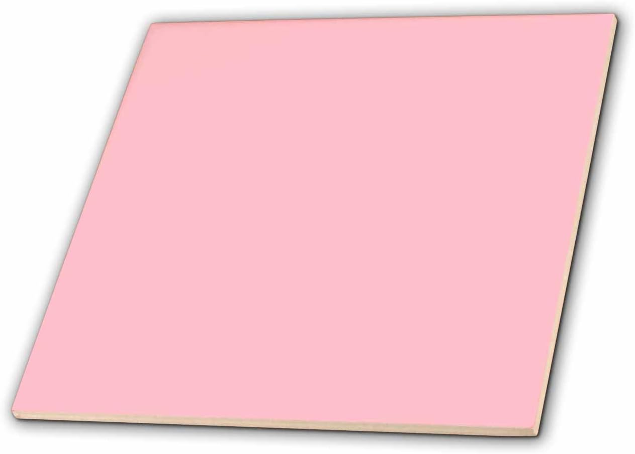 3dRose Color Pink 12 Inch Ceramic Tile