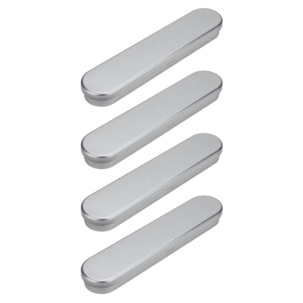 Cabilock Portable Storage Box Ballpoint Pen Gift Tinplate Box Pencil Boxes Portable Pen Packing Box Jewelry Pens Present Boxes Collection Sets For Business Souvenir Silver 4Pcs Clear Storage Tote