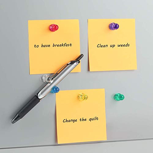 MHDMAG Magnetic Push Pins Powerful Strong Push Pin Magnets for Fridge Whiteboards Calendars Maps in School & Office Pack of 32,Purple by MHDMAG - Image 4