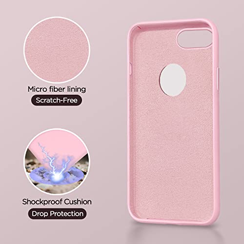 Image of Pikkme Back Cover | Full Camera Protection | Raised Edges | Super Soft Silicone | Bumper Case for iPhone 7 Plus / 8 Plus (Rose Pink)