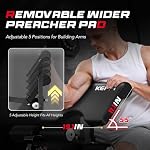 Keppi Fitness Weight Bench, 1200LBS Workout Bench with Leg Extension/Curl and Preacher Curl Attachment, Flat Incline Decline Weight Bench for Home Gym - Bench3000 Max
