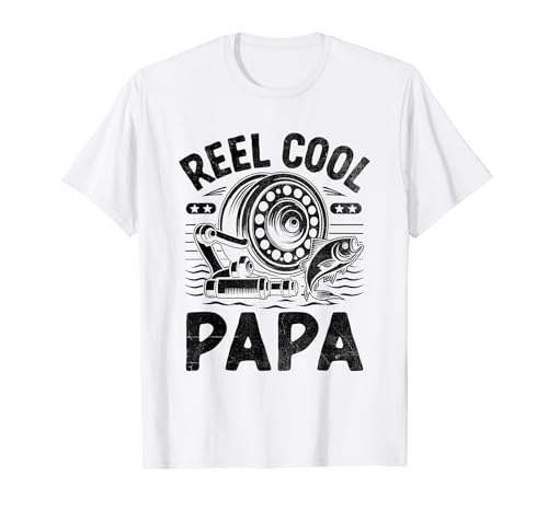 Reel Cool Papa Bass Fishing Pêcheur Papa Pêcheur Pêcheur Pêcheur T-Shirt