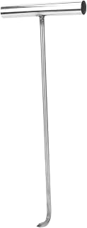 Zerodeko T- Handle Butcher Hooks 2pcs t-Hook Ceiling Hooks Heavy Duty Manhole Hook Lift Hook snap Hook to Rotate Stainless Steel T- Handle Boning Hook
