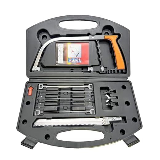 NumRealm 12-in-1 Multifunction Hacksaw Set with Extra Blades - Cut Wood, Metal, PVC, Tile & More - Ergonomic Hand Hacksaw in Carry Case