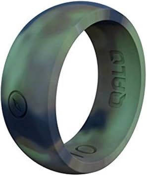QALO Mens Camo Classic Outdoors Silicone Ring Size 15