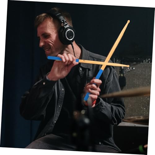 6 pares de baquetas antideslizantes de arce para instrumentos de percusión, accesorios duraderos para bateristas jóvenes y profesionales, para bandas de marcha y kits acústicos miniatura 6