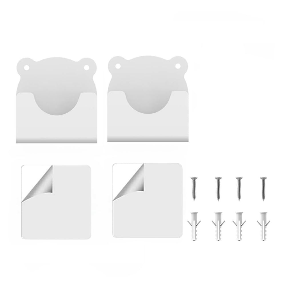 CTRLZS Acrylic Wall Mount Holder Bath Shower Curtain Pole Holder Shower Curtain Rod Holder