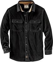 Legendary Whitetails Men's Standard Navigator Fleece Button Up Shirt, Black, Small