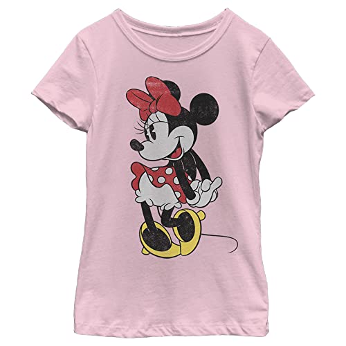 Disney Characters Classic Minnie Girl's Solid Crew Tee