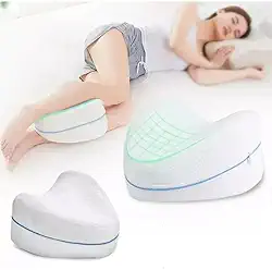 Travesseiro De Joelhos E Pernas Espuma Viscoelástica Com Memória - Alívio Da Dor Ciática/Costas/Quadril/Joelhos E Pressão Na Região Lombar