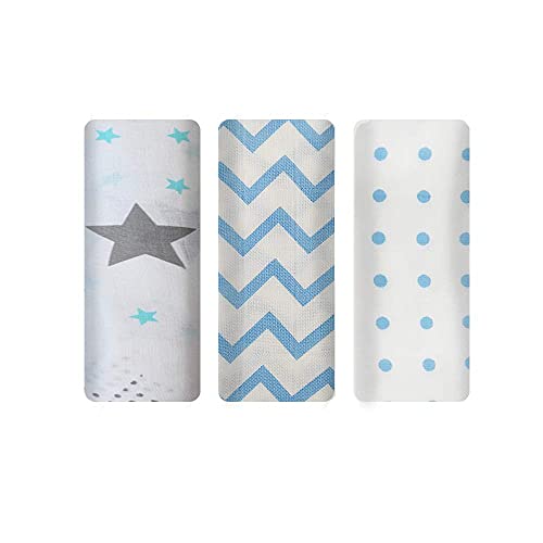 Image of baby blankets for 1 year 100% Organic Pure Cotton Muslin Baby Swaddle Blanket, Wrap Cloth Cotton Swaddle for Newborn Baby Cotton Swaddle Blanket-Pack of 3 with Size 120X100 CM - Random Color