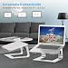 BoYata Laptop Ständer, Ergonomisch Aluminium Notebook Ständer, Tragbarer Belüfteter Laptop Halterung, Laptopständer Kompatibel mit MacBook, Dell, HP, Samsung, Acer, Allen 10" - 14" Laptops-Silber