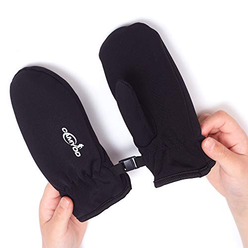 Kids Cold Weather Mitten Gloves Boys and Girls Fleece Liner Windproof Lightweight Softshell with Silicon Touch Screen Mittens (2-3, Mitten)