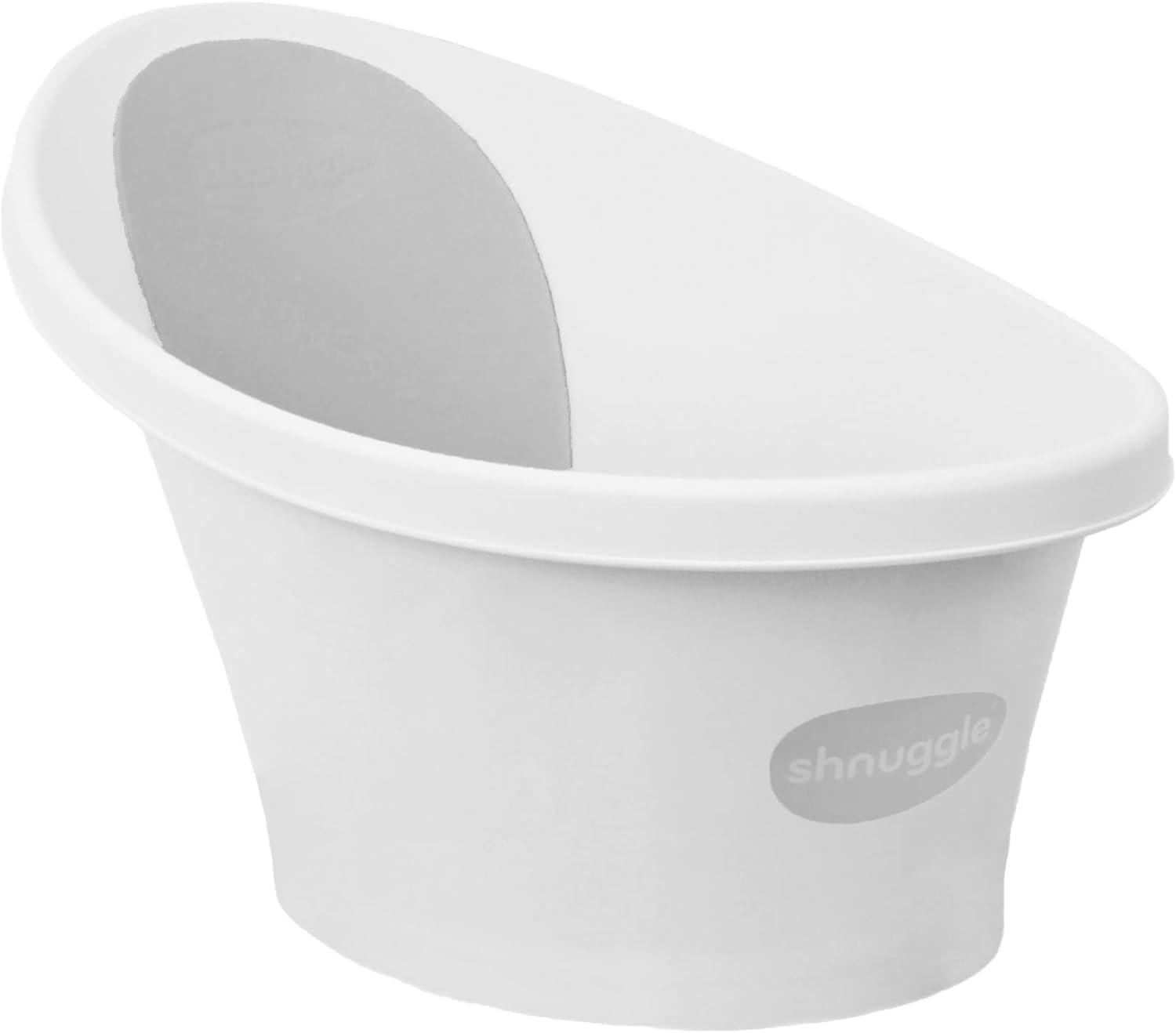 Newborn Baby Bath | Built in Support Bump and Soft Backrest | Suitable from Newborn | Bath Seat Support Includes Plug (White)
