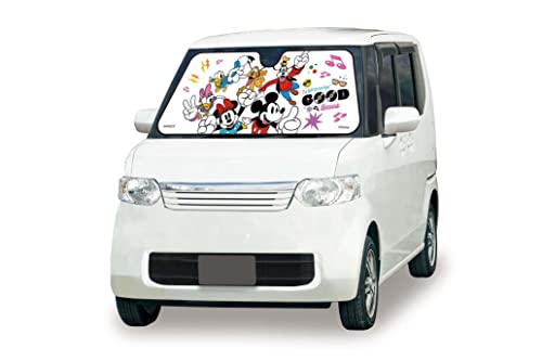 ナポレックス(Napolex) 車用サンシェード フロント用 吸盤不要 1300x550mm 軽自動車対応 カー用品 ディズニー ミッキーと仲間たち WD-416
