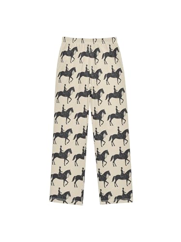 ZZKKO Equestrian Sports Boys Pants for Kids Jogger Pants with Pockets S