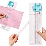 XSQD 4-in-1 Drehende Papierschneider, Schneidemaschine Mit Skala Zum Schneiden, Mit Kunststoff Baffle Schutz, Papier Schneidegerät für Fotos, Pappe, A4/A6 Papier und Haushaltspapierschneider