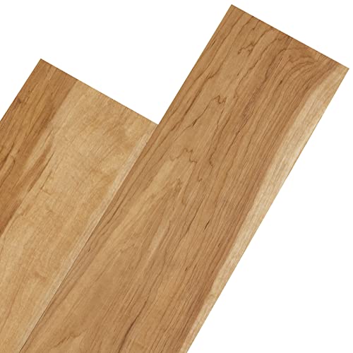 Greenfullhouse Laminate Flooring Vinyl Flooring Planks With Light Maple Wooden Grain Effect 2.0Mm Thick 36 Planks Waterproof For Office Kitchen Basements Dining Room thumb #3