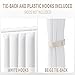 Vatge Door Curtains for Doorway, Folding Door Curtain Interior Closet Curtain for Bedroom, Bathroom, and Laundry Room, Pleated Door Curtains for Doorway,1 Panel with Tieback, W39 x L78, White