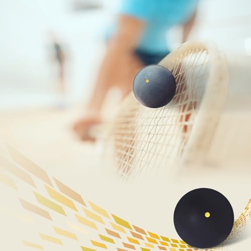 image for Flylin Single Dot Squash Ball, Squash Balls High Bounce for Competitio