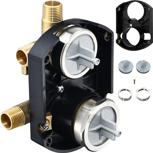 R22000-WS Integrated Shower and Diverter Valve for DT 3 or 6 Setting Custom Shower Valve Brass Consctructed (with Screwdriver Stops)