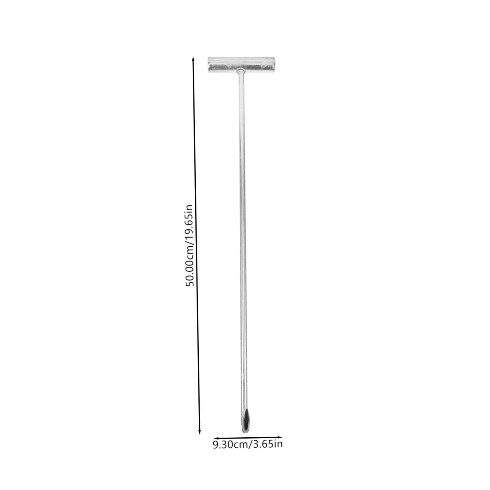 Gancho En Forma De T Para Levantar Tapa De Alcantarilla De 19.7 Pulgadas Gancho Elevador Resistente Con Diseño Engrosado Uso Versátil Para Puertas Enrollables Y Cubiertas De Pozo