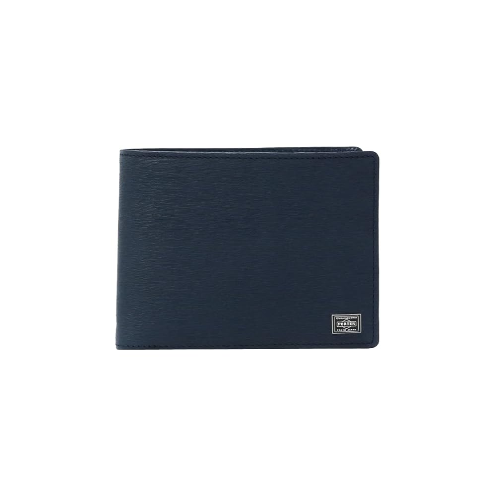 美品 PORTER カレント 二つ折り財布 レザー ネイビー Amazon | [ポーター] カレント 2つ折財布 本革 (牛ステア