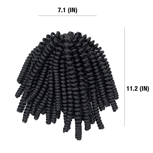 Darling Passion Twist 6X Crochet Hair Extensions (3 Packs, 2X Per Pack), Natural & Soft Texture, Bomb Twist, Natural And Soft Texture, Black Afro Curly, 24 Inch, 1B #TOP5