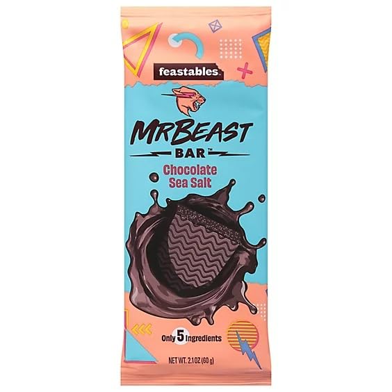Mr. Beast Milk Chocolate Sea Salt Layered on Top of Our Delicious Chocolate For a Duo That Just Cant be Beat 60g (B0CLB5X61J) Amazon Price History, Amazon Price Tracker