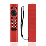 JKZTJOF Red Silicone Protective Case with Strap for NVIDIA Shield TV Pro/4K HDR Remote, Shockproof Anti-Dirty Cover for NVIDIA Shield Remote