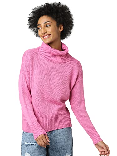 Image of Only Women's Acrylic Turtle Neck Sweater