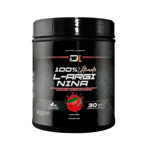 100% Ultimate L ARGININA | Arginina pura y concentrada | Aumenta la masa muscular | Formato en polvo bioasimilado | Mejora el rendimiento físico 300g, sabor Sandia