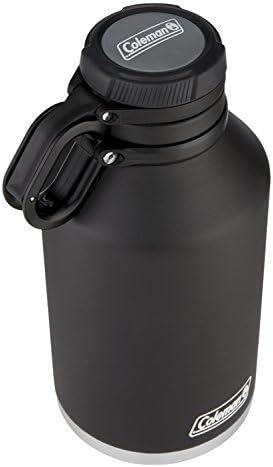 Coleman Insulated Stainless Steel Growler, Black, 64 oz.